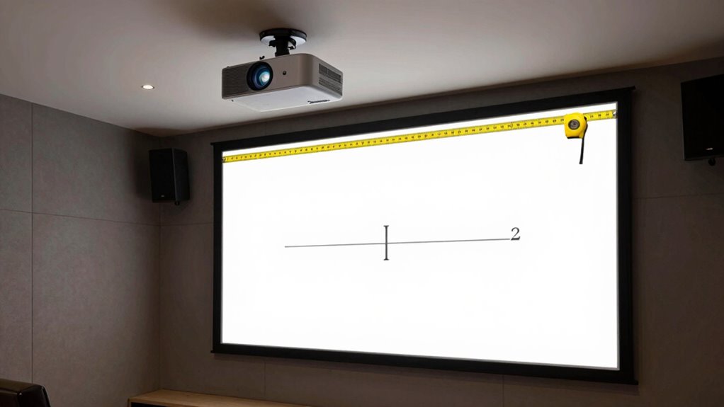 measure projector throw distance