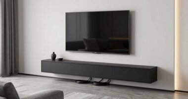 neat tv cable organization