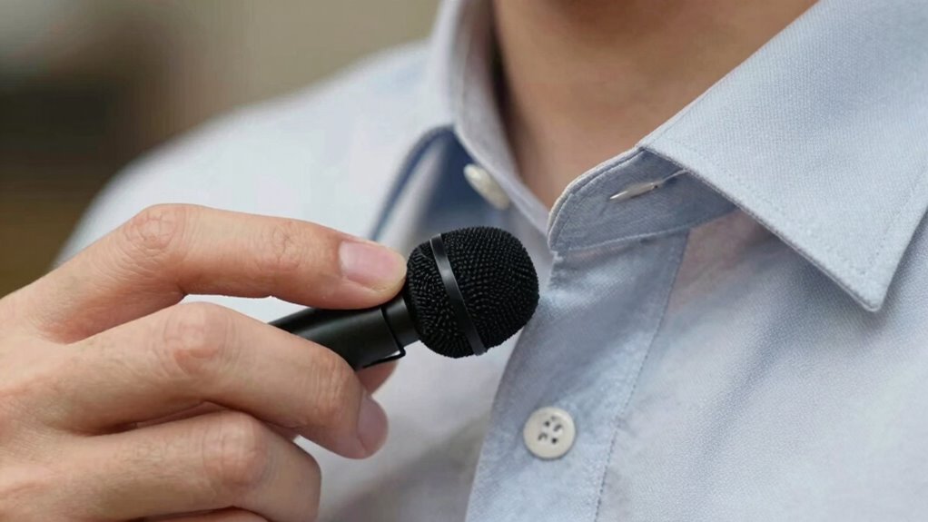 optimal lavalier microphone placement