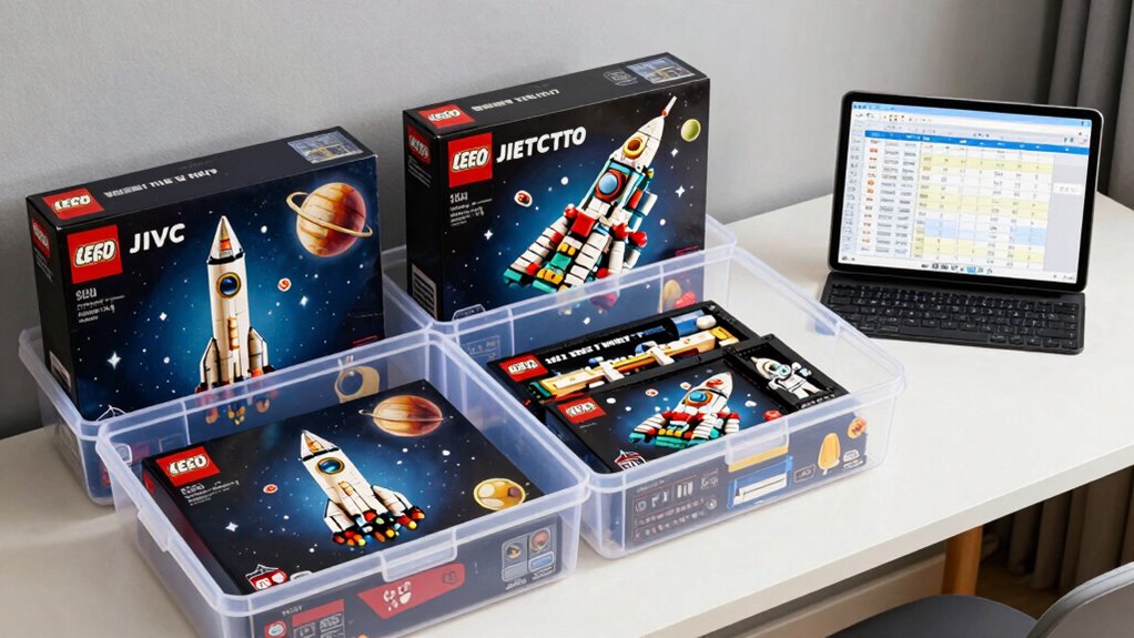 organized accessible lego storage