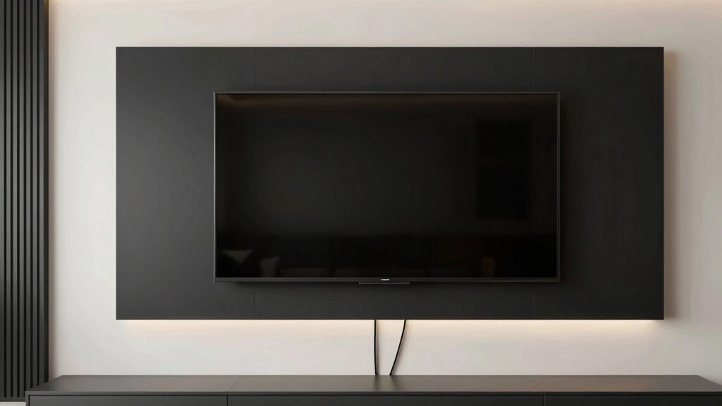 organized clutter free entertainment space