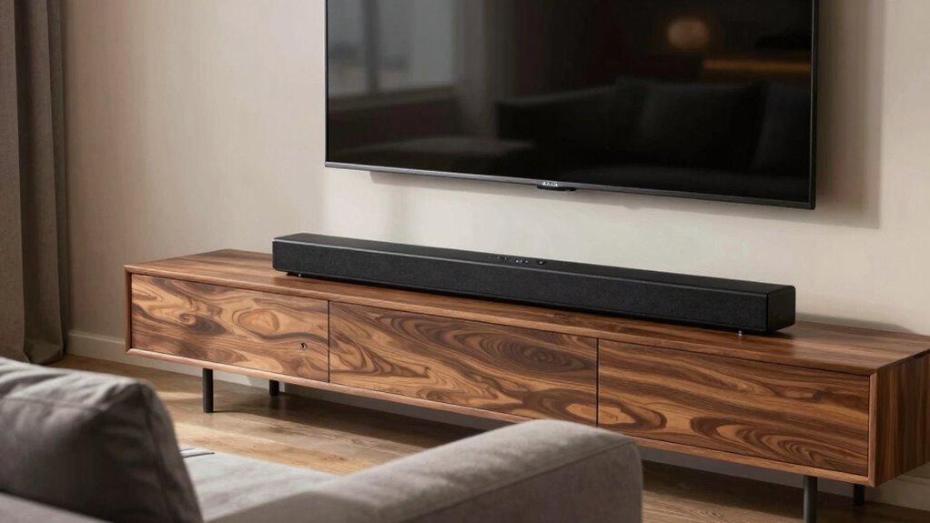 place soundbar at eye level