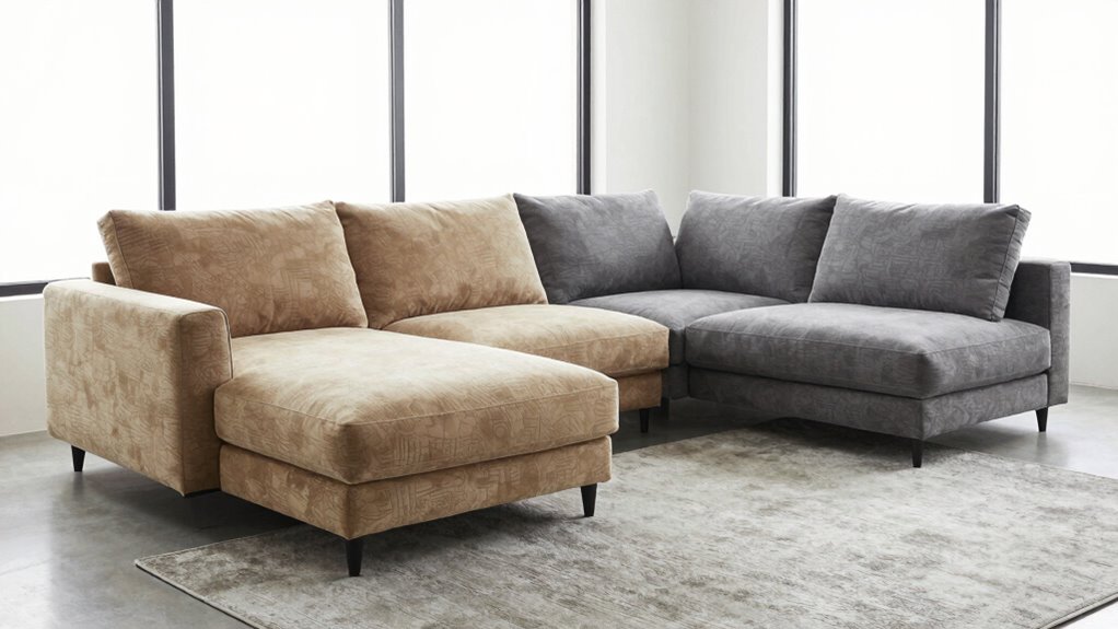 right chaise offers convenience