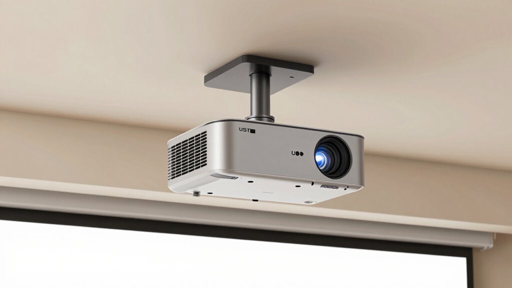 secure stable projector installation