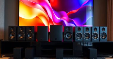 top center channel speakers