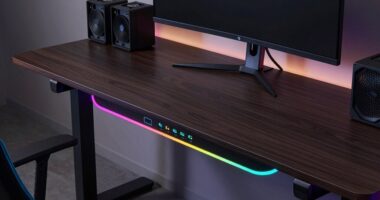 top gaming desks with power