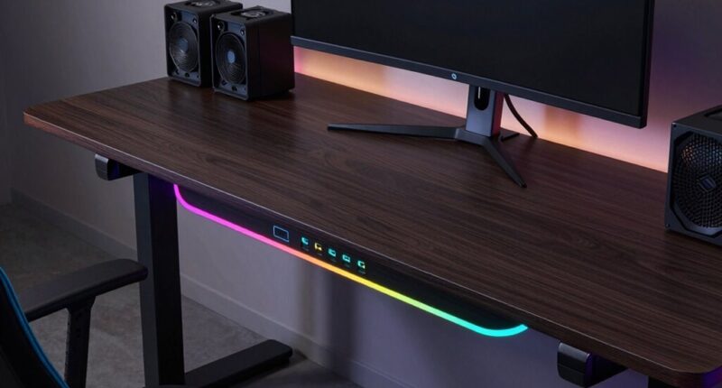 top gaming desks with power