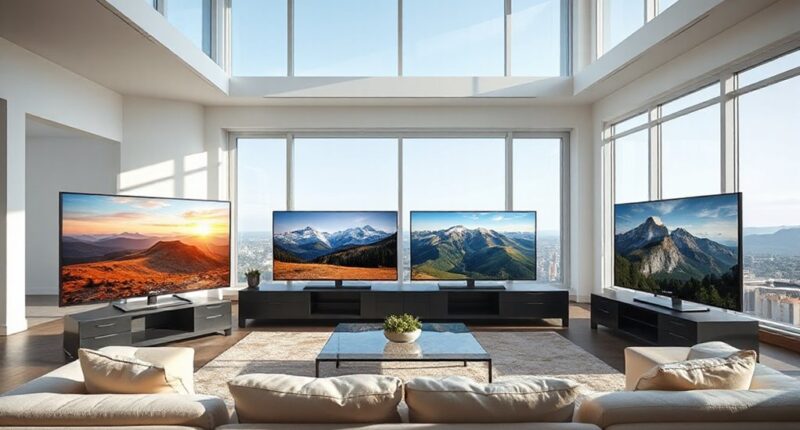 top glare resistant living room tvs
