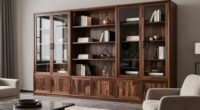 top large glass door bookcases