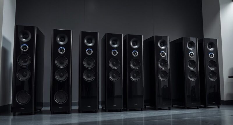 top powered tower speakers