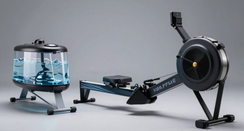 types of rowing machines