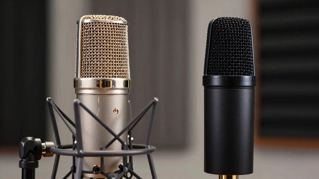 condenser versus dynamic microphones