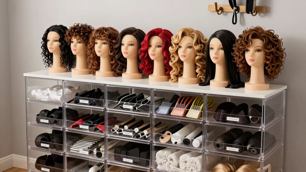 custom temperature controlled wig storage