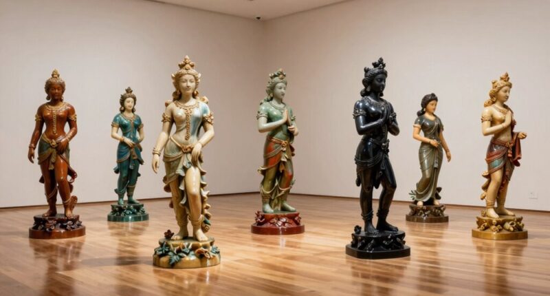 lightweight impressive resin statues