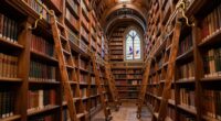 safe dreamy library ladders