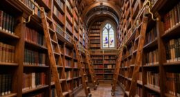 safe dreamy library ladders