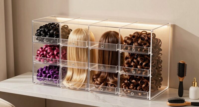 smart storage simplifies wig styling