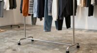 stable rolling garment racks