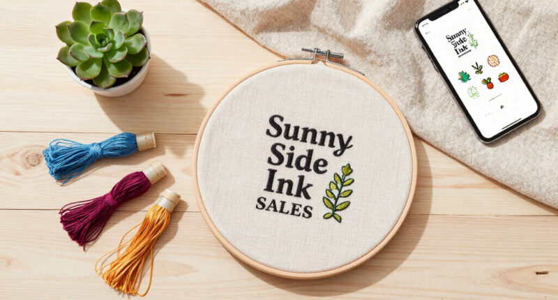 Sunny Side Ink Scales Live Embroidery Coast To Coast