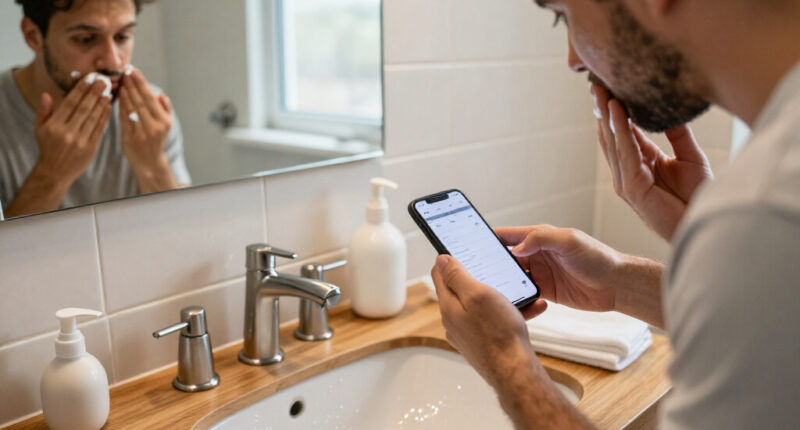 A Glow-Up Measurement Tool For Men Building Skincare Habits