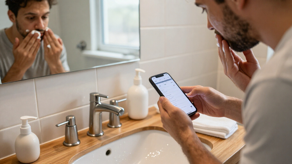 A Glow-Up Measurement Tool For Men Building Skincare Habits